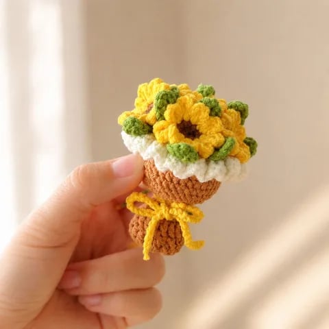 迷你向日葵花束教程封面